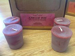 100% Beeswax candle votives Sensuality essential oils 4 voti