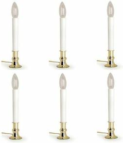 Brass Plated Candle Lamp with On/Off Sensor - Pack of 6