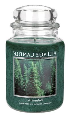 Village Candle Balsam Fir 26 oz Glass Jar Scented Candle, La