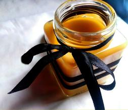 Beeswax Jar Candle 100% Pure Bees Wax in Glass Container