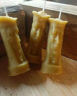 Beeswax "Queen" Candle Tea Light 100% Natural Beeswax, Frank
