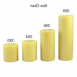 Beeswax Round Pillar Candle
