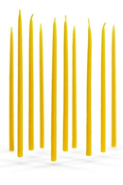 Beeswax 100% Natural Material Set Of Ten Candles