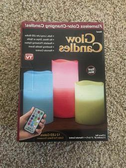 Flameless Color Changing Pillars Set Of 3 | As Seen On Tv
