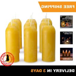 Handmade 100% Pure Beeswax Natural Candle w/ Cotton Wick 9-P