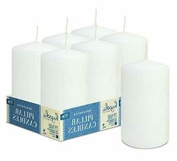 3x5 Inch - Unscented Pillar Candles - 6-pack -