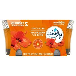 Glade Jar Candle 2 CT, Hawaiian Breeze, 6.8 OZ. Total, Air F