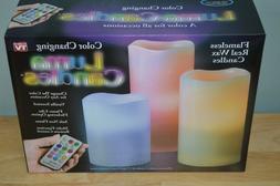 3 Piece Luma Scent Color Changing Flameless Wax Candle Set