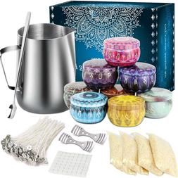 Melt Jars Soy Wax Candle Making Kit Fragrance Wicks Aromathe