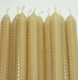 : Hand-rolled All-natural, Set: 8 Tapers 12" Romantic
