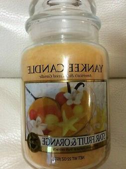 Yankee Candle Star Fruit & Orange Large Jar 22oz NEW! Summer